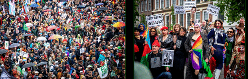 Demonstratie in Amsterdam